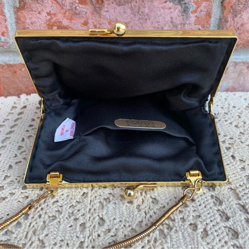 Vintage Carla Marchi Beaded Evening Handbag Purse Clutch Bag - Picture 3 of 10